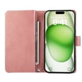 thumbnail image 6 of Compatible with iPhone 16 Wallet Case with Credit Card Holder, Flip Folio Book PU Leather Vintage Phone Case Shockproof Multifunctional Cover Women Men for iPhone 16, Rosegold, 6 of 6