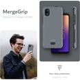 thumbnail image 6 of TUDIA MergeGrip Moxee M2160 Phone Case MH-T6000 / Ans Artia P600 Case Heavy Duty - Gray, 6 of 6