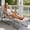 Beige, variant on RADIATA Patio Lounge Chair with Ottoman & Armrests, Oversized Papasan Chair with 4" Thick Cushion, 420lbs Heavy Duty Outdoor Chair with Foot Rest, Beige