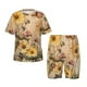 thumbnail image 1 of Balery Vintage Floral Butterfly Collage Conjunto de Pijama Infantil de Manga Corta con Estampado – Ropa de Dormir de Algodón Suave-XX-Large, 1 of 6