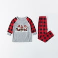 thumbnail image 2 of Family Christmas Pjs Two Piece Sleepwear Set Long Sleeve T-Shirts and Pants Holiday Nightgowns with Merry Christmas, 2 of 6