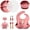 Pink, variant on Aha Essentials Baby Feeding Set 12-Piece Silicone Beige