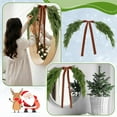 thumbnail image 4 of JEWLALO 2.6FT Christmas Mirror Garland Artificial Norfolk Pine Swag for Mirror with Velvet Bow Faux Greenery Garlands Christmas Wreath for Xmas Home Door Mailbox Indoor Fireplace Decors (Light Brown), 4 of 10