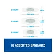 thumbnail image 3 of Nexcare Advanced Healing Hydrocolloid Waterproof Bandages, Assorted sizes, 10 Count, 3 of 11