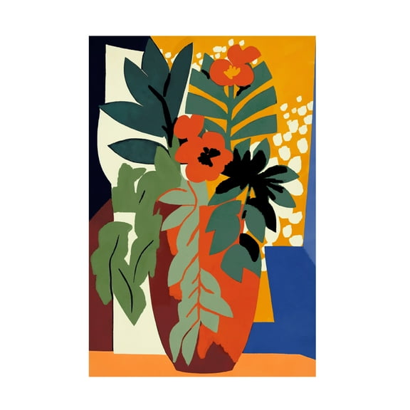 Trademark Fine Art Treechild Abstract Flower Impressions Canvas Wall Art