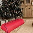 thumbnail image 3 of Simple Living Red Rolling Christmas Tree Storage Bag for Trees Up to 7.5ft, 3 of 4