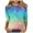 Multicolor-40, variant on Mittory Shirts for Women Sparkle Dressy 3/4 Length Sleeve Tops Casual Flowy Shirt Crewneck Loose Blouse Clothes
