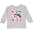 thumbnail image 3 of Inktastic Farmer Tractor EIEIO Little Bro Boys Long Sleeve Toddler T-Shirt, 3 of 5