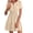 Beige, variant on Karymi Beach Vacation Clothes for Women V-Neck Fashion Cocktail-Length Solid Fit & Flare High Waisted Smock Dress Corset Ruffle Cocktail Dresses Lounge Comfy Short Dresses for Women 2026