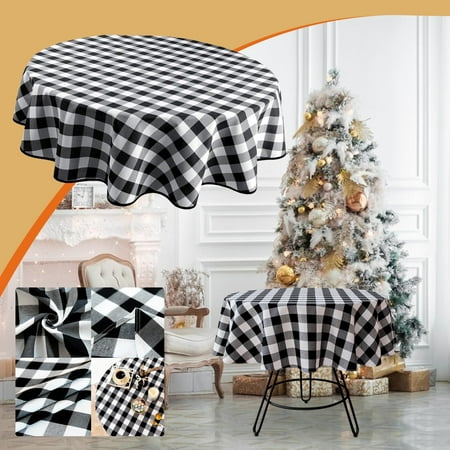 

Christmas Decorations Clearance! KITTEHIGM Christmas Round Tablecloth Tablecloth Christmas Table Decoration Today Show Deals Sale Items Today