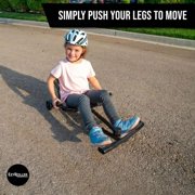 EzyRoller: Classic X - Black - Ride-On Scooter, Cambering Motion, Pedal Free Cart, Hand Brakes, Extendable Frame, 154lb Capacity, Kids Ages 4+