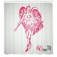 thumbnail image 3 of Ambesonne Zodiac Virgo Shower Curtain, Horoscope Character, 69"Wx84"L, Pale Grey Pink, 3 of 3