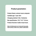 thumbnail image 3 of Kids Laptop Toy, Cartoon Kids Educational Laptop Sound Music  For Outdoors, 3 of 8