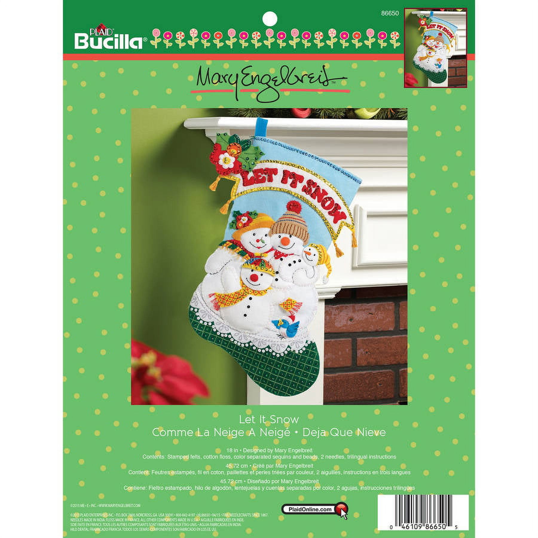 Shop Plaid Bucilla ® Seasonal - Felt - Stocking Kits - Chillin
