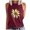 Wine, variant on Xixinqiwan Womens Casual Graphic Tee Summer Crew Neck Tank Tops Comfy Loose Basic T-Shirts Sleeveless Tunic Tops