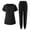 *Black, variant on VBVC Women's 2 Piece Drawstring Scrub Set,V-Neck Scrub Top and Wide Leg Pants For Women,Ladies Lightweight Nursing Uniform with Pockets,White,S-2XL