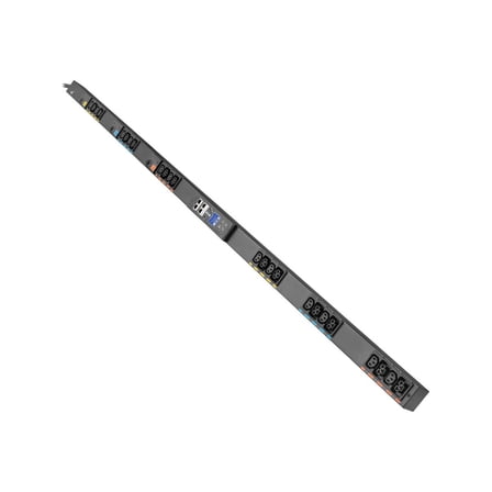 Eaton 3-Phase Managed Rack PDU G4, 208V, 24 Outlets, 24A, 8.6kW, L15-30 Input, 10 ft. Cord, 0U Vertical (evma1530a)