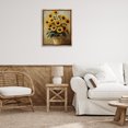 thumbnail image 3 of Stupell Industries French Country Sunny Sunflowers Arrangement Brown Floating Frame Canvas Art, 25 x 31, by Franklyn Gregory, 3 of 7