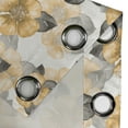 thumbnail image 4 of Ambesonne Garden Scene Grommet Curtain, Cottagecore Boho Bloom, 50"x72", Amber Charcoal Grey, 4 of 5