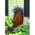 thumbnail image 2 of Rescue 50 Gallon Flatback Stoneware Urn Rain Barrel, 50 Gallons, Terracotta, 2 of 4