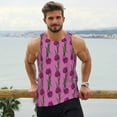 thumbnail image 6 of Fuzoiu Tulips Flowers Print Men's Workout Tank Tops,Sleeveless Gym Shirt Quick Dry,Fitness Bodybuilding T-Shirt,Muscle Athletic Workout Tee-4X-Large, 6 of 7