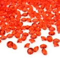 thumbnail image 2 of 1000pcs 6mm Transparent Wedding Confetti Party Plastic Diamond Sparkly Gems Decor (Red), 2 of 3