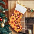 thumbnail image 6 of SKYSONIC Christmas Stocking Set of 1, Thanksgiving Turkey Xmas Stockings and Plush Fur Cuff Stockings Fireplace Decorations for Family Holiday Xmas Party Decorations, 6 of 7