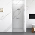 thumbnail image 4 of 24" W x 72" H Semi-Frameless Circular Pivot Shower Door in Chrome With 1/4" (6mm) Thick SGCC Tempered Glass, 4 of 9