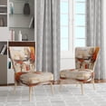 thumbnail image 2 of Designart "Autumn compositions II" Brown Abstract Collages Upholstered Accent Chair - Modern Arm Chair For Living Room, 2 of 7