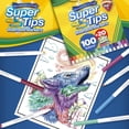 thumbnail image 4 of Juego de rotuladores Crayola Super Tips 120 unidades con Silly Sc, 4 of 7