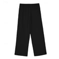 thumbnail image 5 of Ixbnca Men's Summer Casual Pants Elastic Waist Beach Pants with Pockets Drawstring Loose Lightweight Pants, 5 of 7