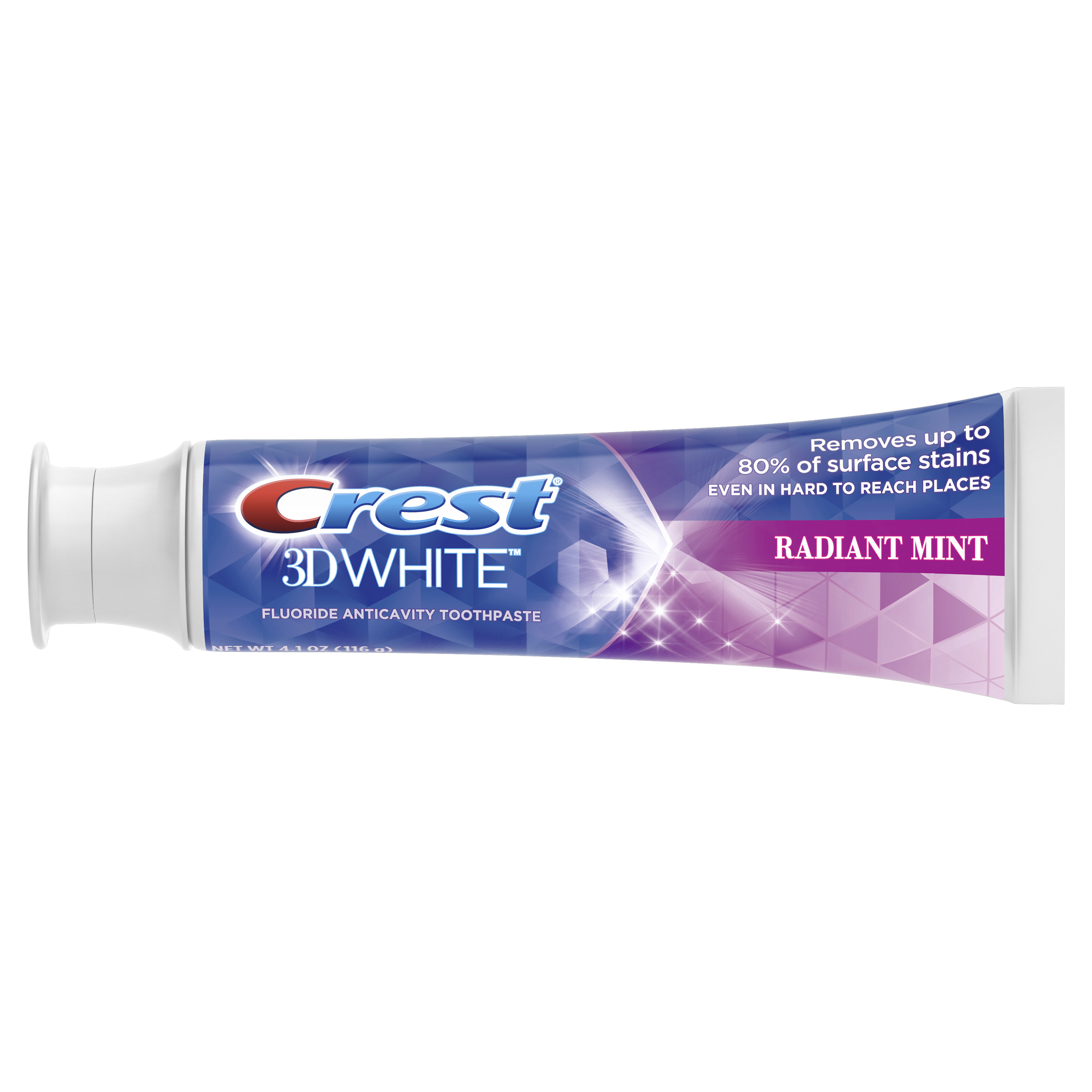 Crest 3D White Whitening Toothpaste, Radiant Mint, 4.1 oz, 3 Pack - image 3 of 8