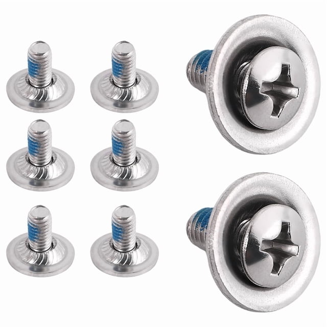 8Pcs/Set Snowboard Binding Set, Snowboard Mounting Screws with Snowboarding Washers Fixed Ski Accessories
