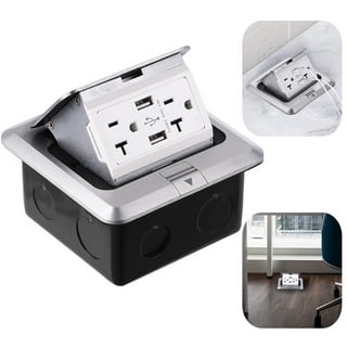 Counter Waterproof 2-Stage Pop Up USB-A/C Outlets, Wireless, Brass