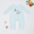 thumbnail image 3 of Pelele de Navidad para niña, conjunto de pijamas para bebé, ropa para niño, mono de burbujas con bordado de nombre, pantalones de manga larga para niño pequeño, 3 of 4