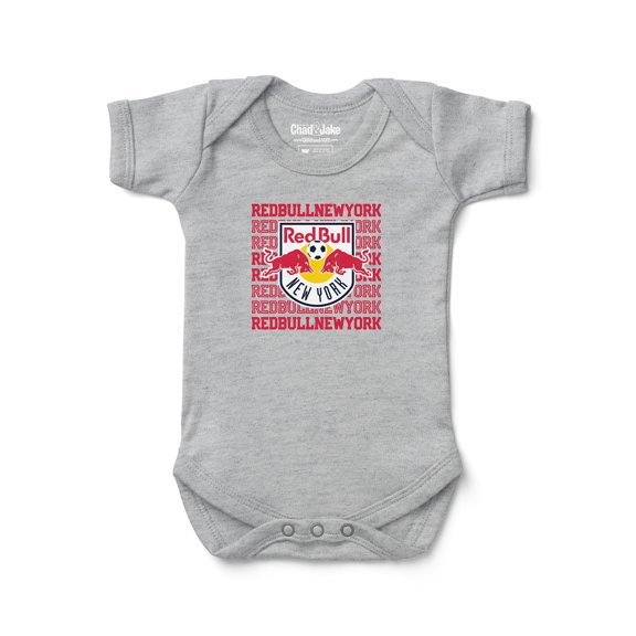 Newborn & Infant Chad & Jake Heather Gray New York Red Bulls Retro Bodysuit