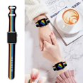 thumbnail image 5 of Pride Rainbow Watch Band Compatible Con Apple Watch 38 Mm, 40 Mm, 41 Mm, 42 Mm, 44 Mm, 45 Mm, 49 Mm, Correa De Silicona De Repuesto Para Iwatch Series 10, 9, 7, 6, 5, 4, 3, 2, 1, Regalos Unisex Para M, 5 of 5