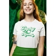 thumbnail image 2 of St Patricks Day Lucky Mama Juniors Soft T Shirt, 2 of 5