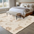 thumbnail image 4 of Beige Cow Skull Area Rugs 5'x7', Washable Small Throw Rugs for Laundry Room Playroom, Southwestern Vintage Cowboy Boots Burlap Indoor Outdoor Rug Non-Slip Low Pile Carpet Runner Reversible Floor Mats, 4 of 8