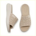 thumbnail image 6 of Dakaela Women's Platform Sandals Comfortable Knit Slip on Walking Shoes Open Toe Arch Support Slides, 6 of 8