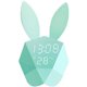 thumbnail image 1 of Reloj despertador con forma de conejo, luz nocturna, reloj despertador Digital creativo con música, reloj activado por voz, carga LED específica para niños Adepaton LKX-1944-1, 1 of 7