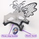 thumbnail image 5 of Máscara de Mujer Máscara Veneciana/Halloween/Fiesta/Baile/Carnaval/Boda/Decoración de Pared (Mariposa Púrpura), 5 of 5