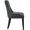 thumbnail image 4 of Modern Contemporary Urban Design Dining Kitchen Room Side Chair, Set of Two, Faux Vinyl Leather Nail Rivet, Black, 4 of 5