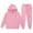 AA Pink, variant on Rhoudy Girls Clothes 2-3 Years Valentine'S Day Print Long Sleeved Letter Print Hooded Top Sweater Pants Set Relax Fit Outfits Black