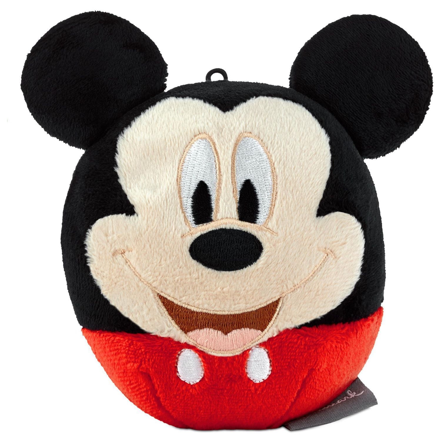 Hallmark Disney Mickey Mouse Christmas Card for Kid with Plush Toy (Mickey Mouse Fluffball)