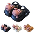 thumbnail image 2 of Toddler Kids Cute Cartoon Animal Clogs with Adjustable Heel Strap Closed Toe Slide Sandals, Summer Lightweight Slippers for Boys Girls Indoor Outdoor Pink 6.5-7 Years, 2 of 5