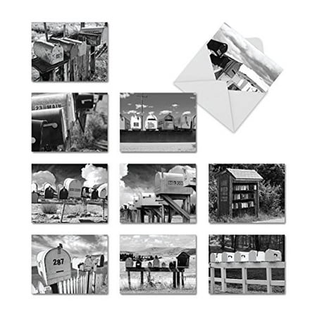 M9681OCB IN THE MAIL' 10 Assorted All Occasions Note Cards with Envelopes by The Best Card