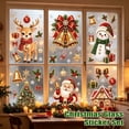 thumbnail image 5 of Christmas Window Clings Stickers for Glass Window Car Decor, Xmas Santa Claus Snowman Snowflake Reindeer Xmas Tree Decals Decorations for Party, Reusable, 5 of 5