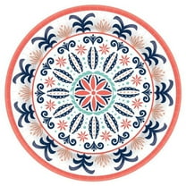 Pantone Living Coral Theme Party 10" Banquet Plates MEDALLION