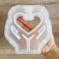 thumbnail image 5 of Heart Shaped Vase Test Tube Resin Casting Reusable Concrete Suitable for Desktop Decoration, 5 of 5